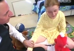Sexy teen sister performs a head for brother